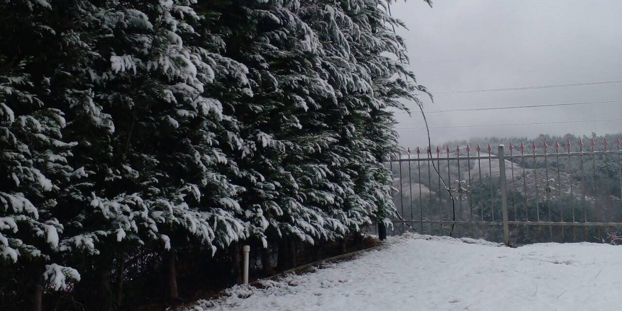 Turgutlu’nun yüksek kesimlerine kar yağdı