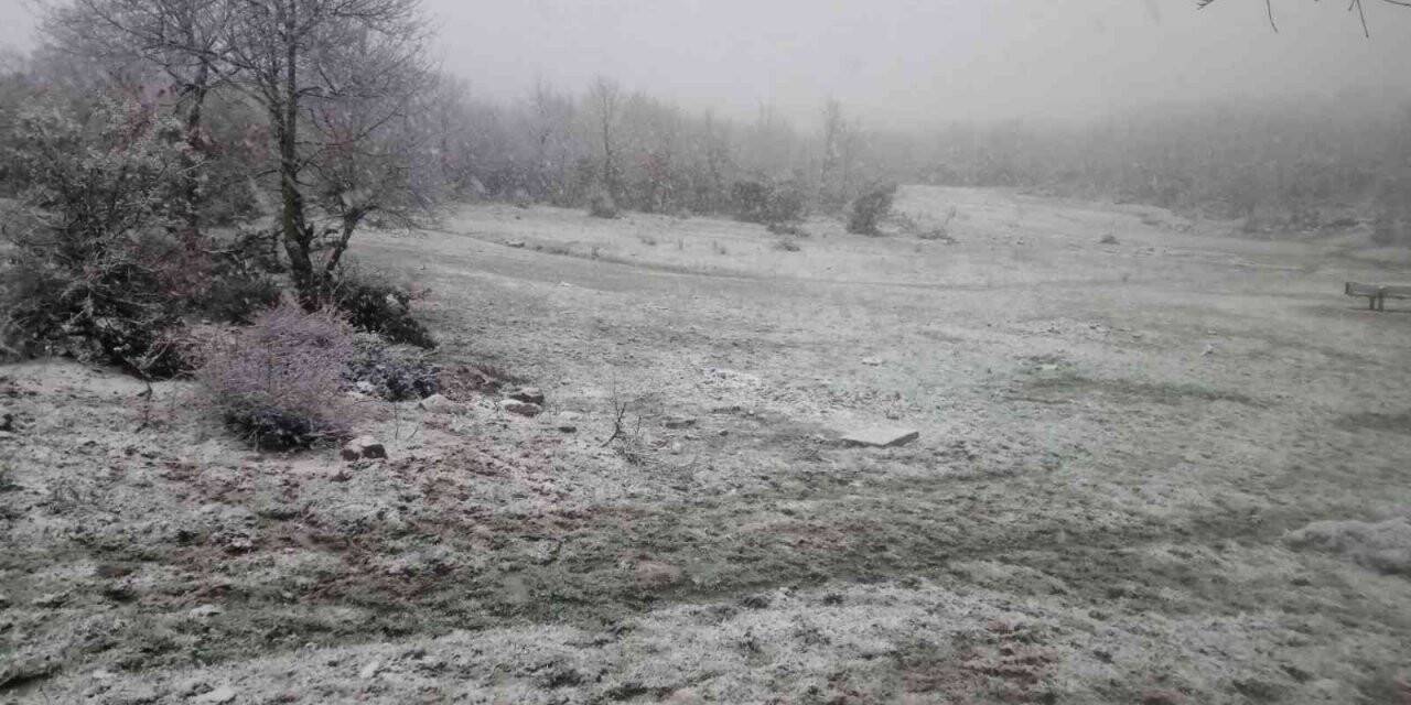 İlimtepe’de yoğun kar yağışı başladı