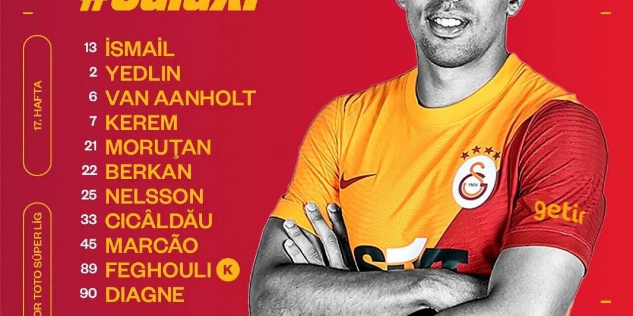 Galatasaray’da 3 değişiklik