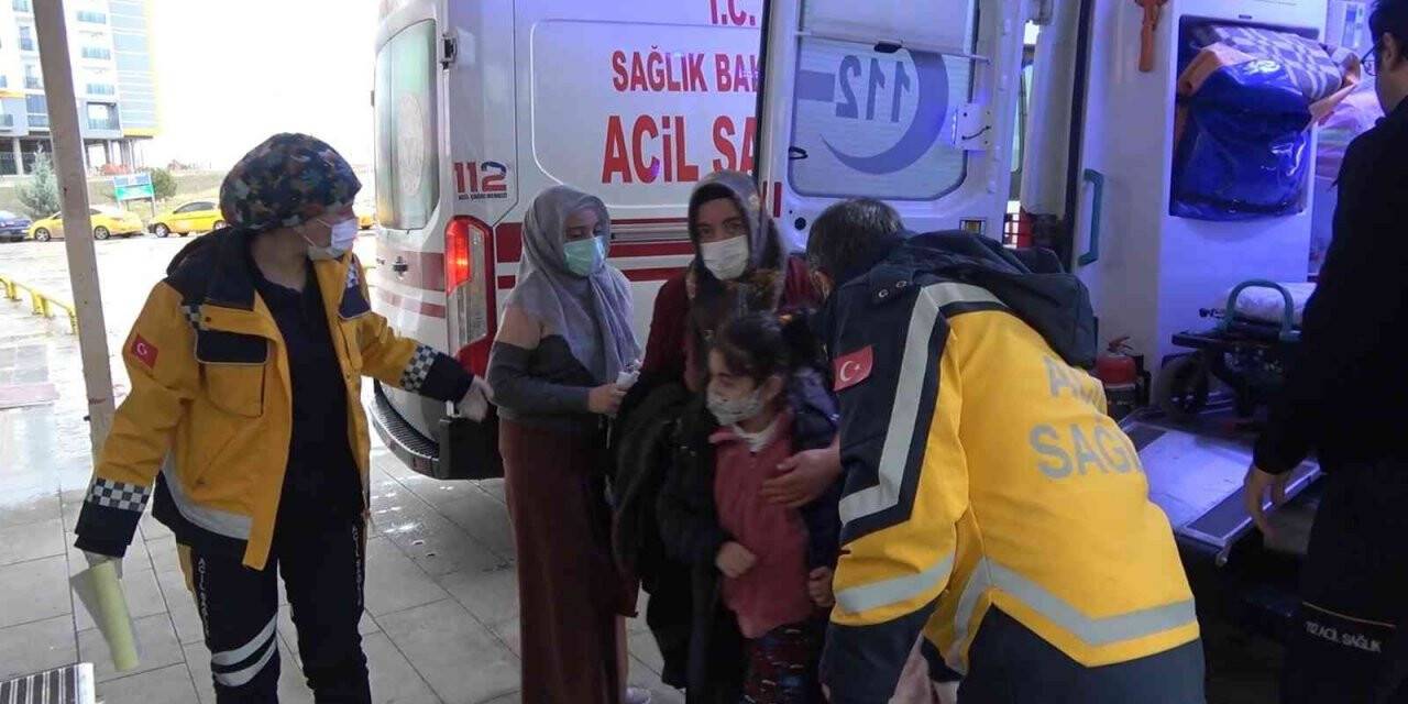 Sobadan sızan gaz 2’si çocuk 5 kişiyi hastanelik etti