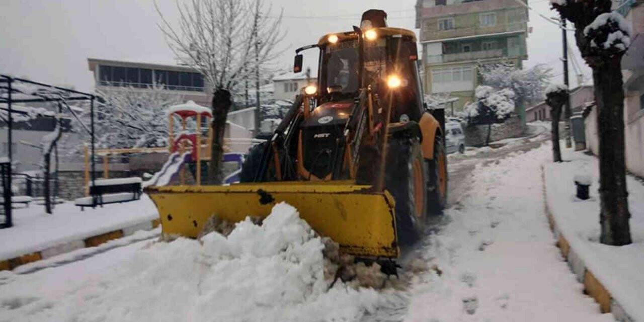Muğla’da kar mesaisi