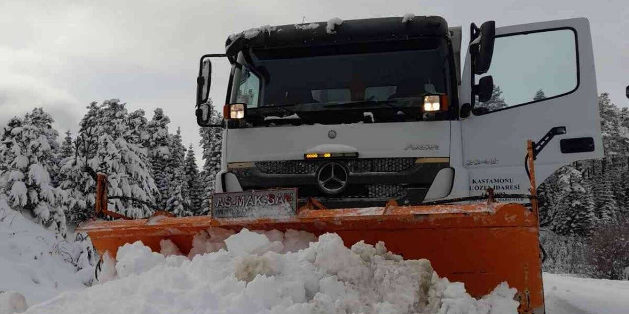 Kastamonu’da 19 köy yolu ulaşıma kapandı