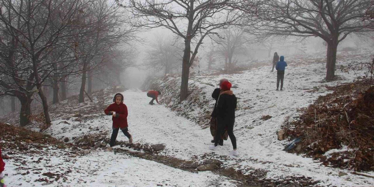 Aydın’da kar sevinci