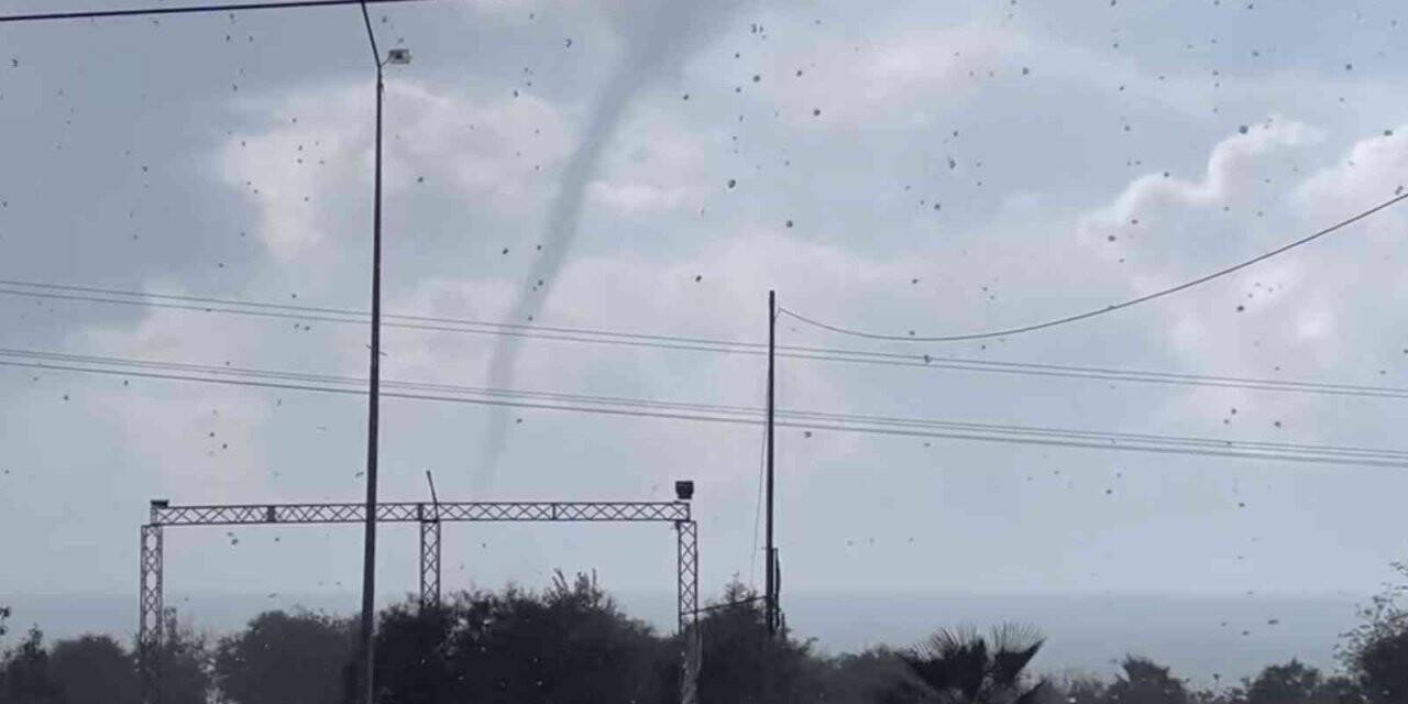 Alanya’da hortum korkuttu
