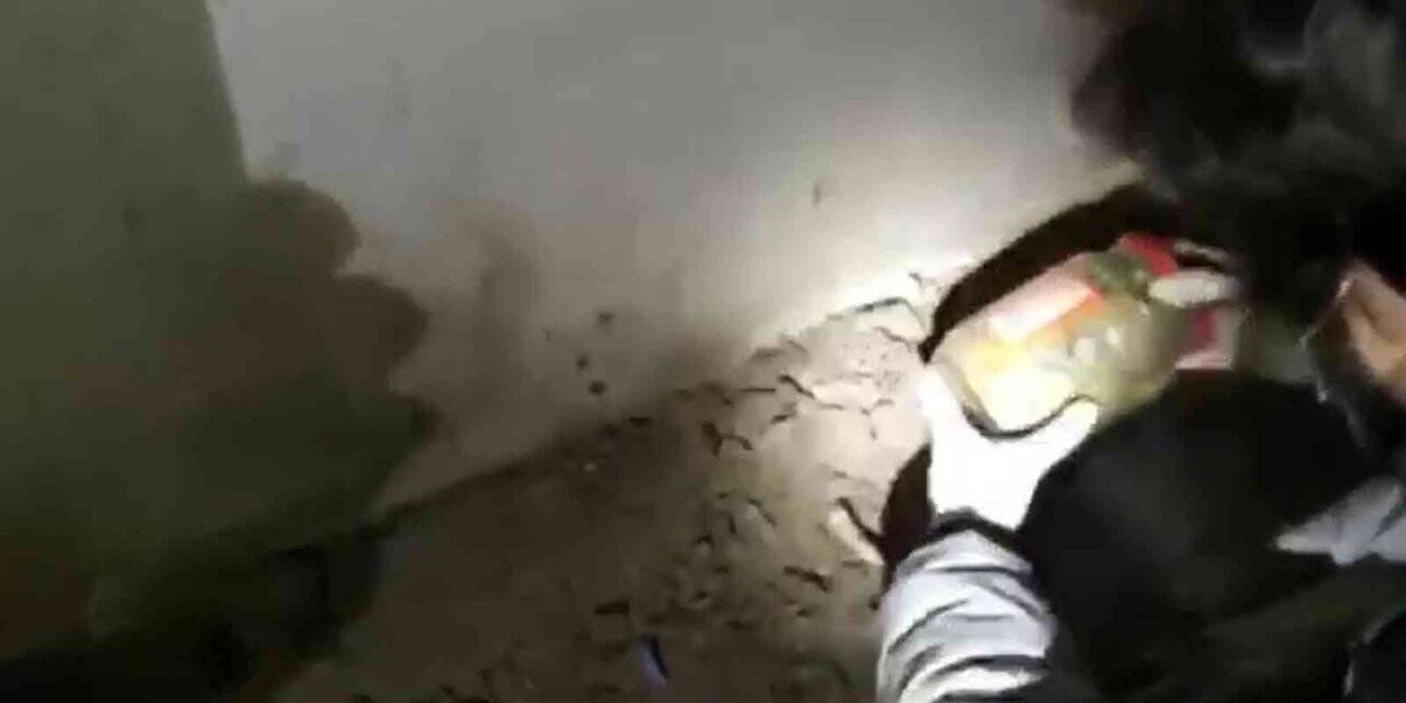 Toprak altından çok miktarda uyuşturucu çıktı