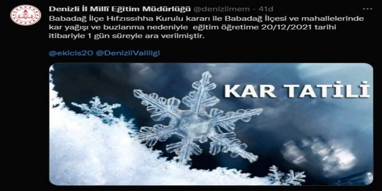 Kar eğitime engel getirdi