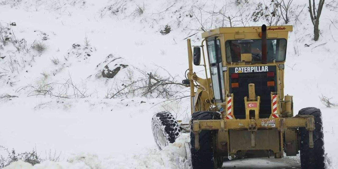 Kar nedeniyle kapanan yollar ulaşıma açıldı