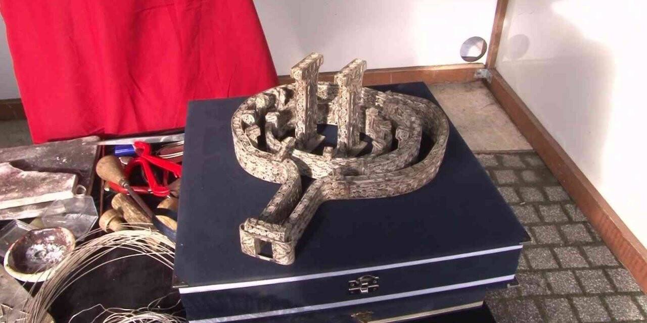 Saf gümüşten yapılan Göbeklitepe heykeli göz kamaştırdı