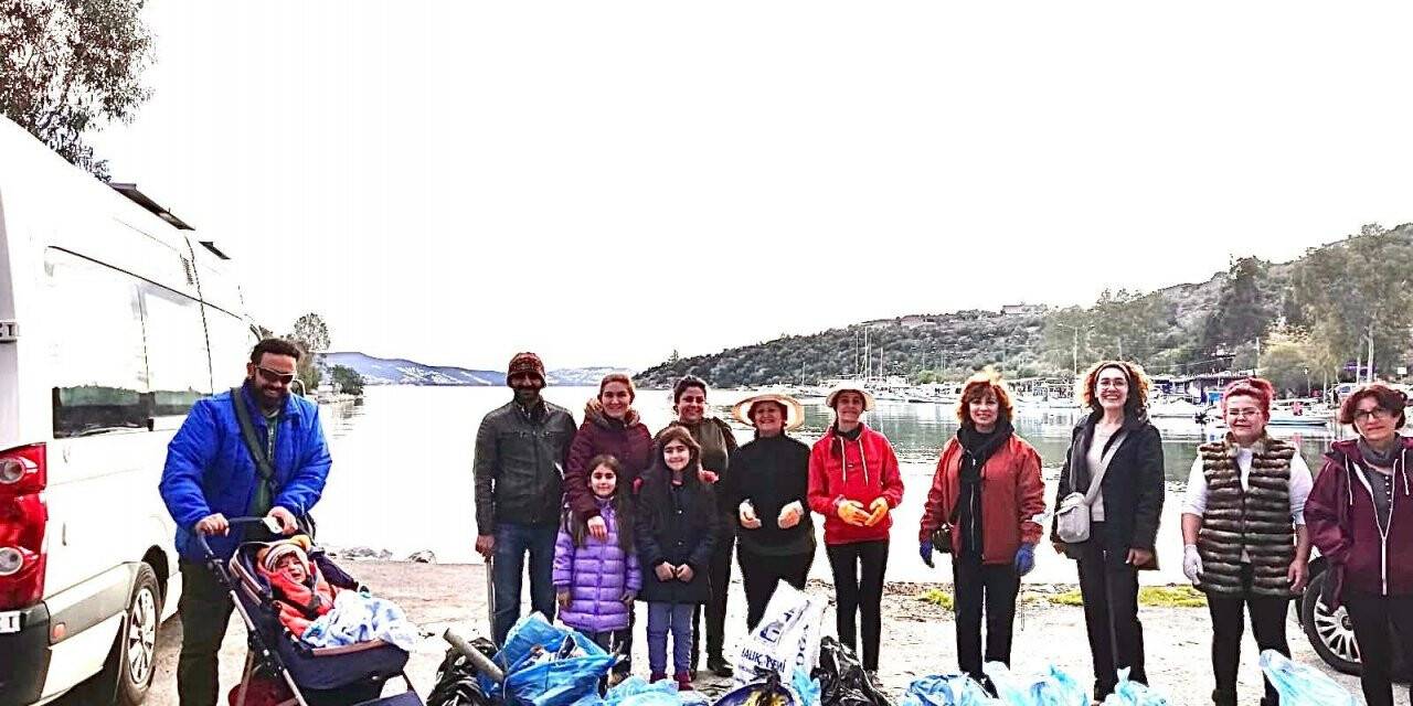 İasos Mahalle Meclisi Derneği çevre temizliği yaptı