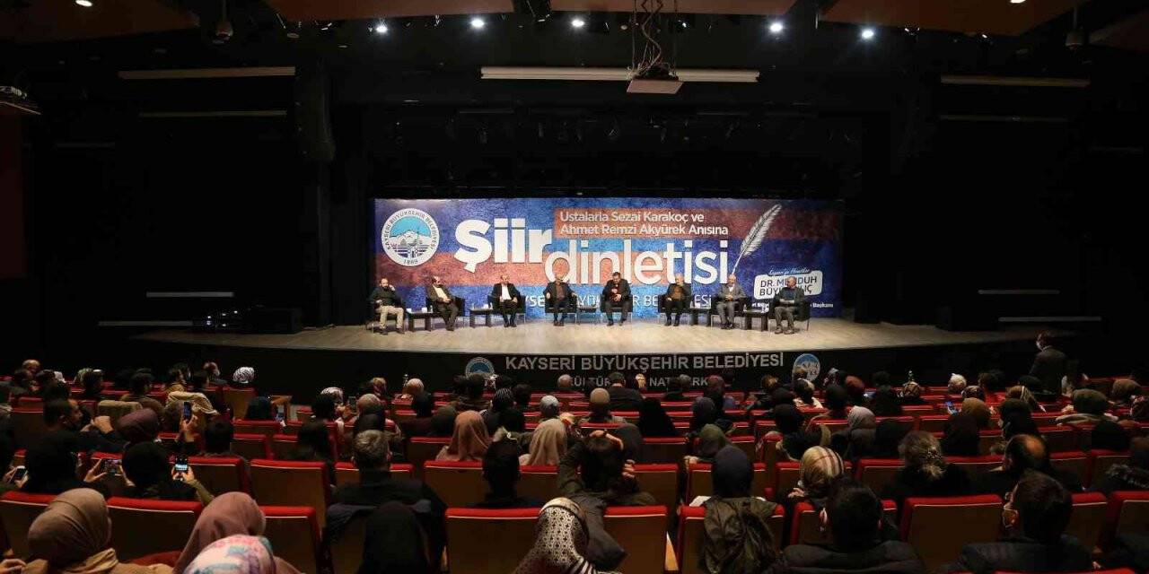Başkan Büyükkılıç, ustalarla şiir dolu geceye katıldı
