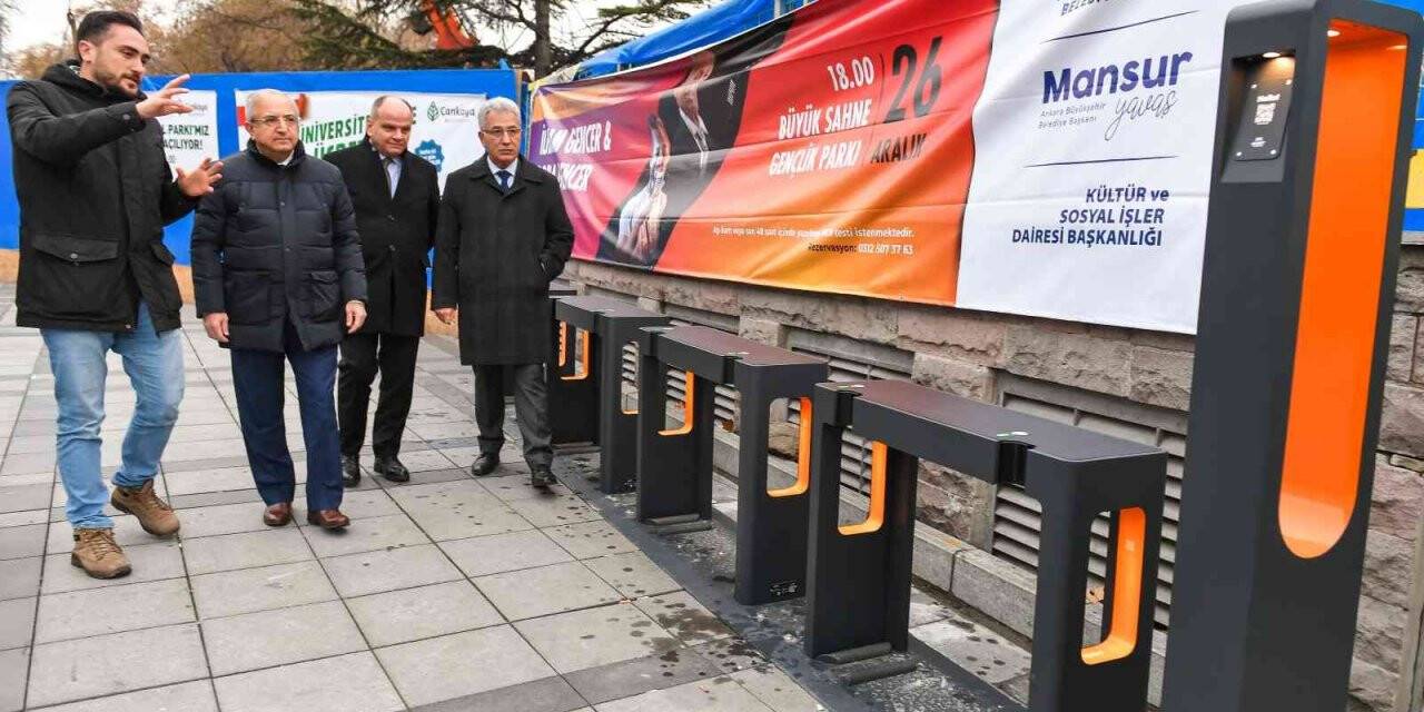 Başkentte bisiklet şarj istasyonları kurulmaya başlandı