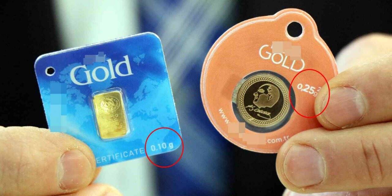 Altında yeni trend: 0,10 gr altın