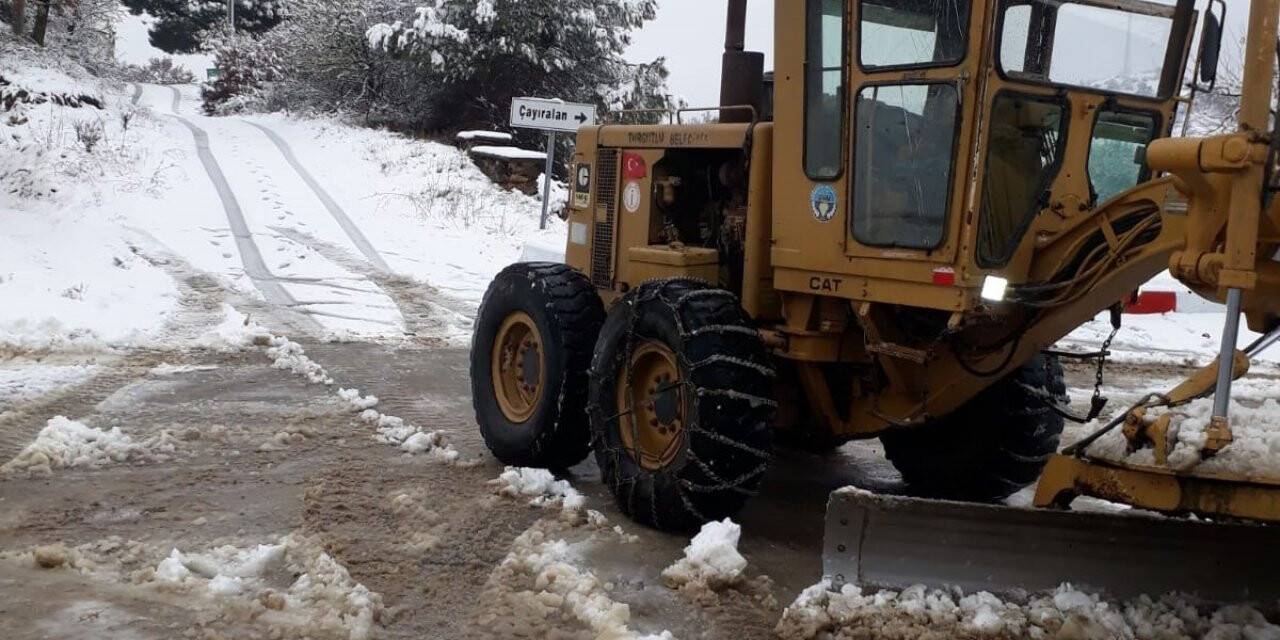 Turgutlu Belediyesinden yoğun kar mesaisi