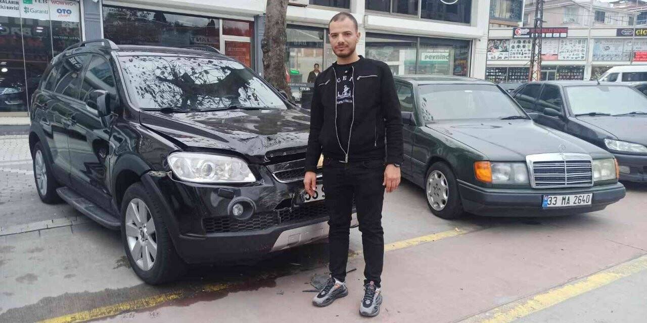 Çarpıp kaçtı, arkasında 15 bin TL’lik zarar bıraktı