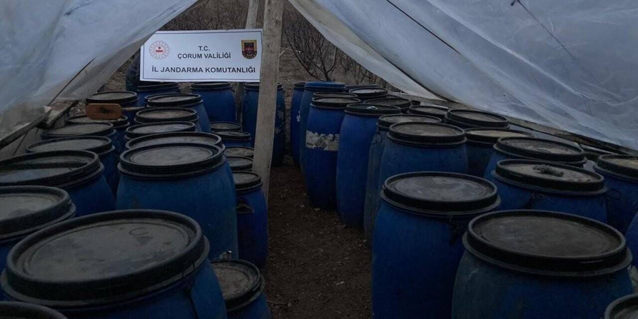 Çorum’da kaçak içki operasyonu