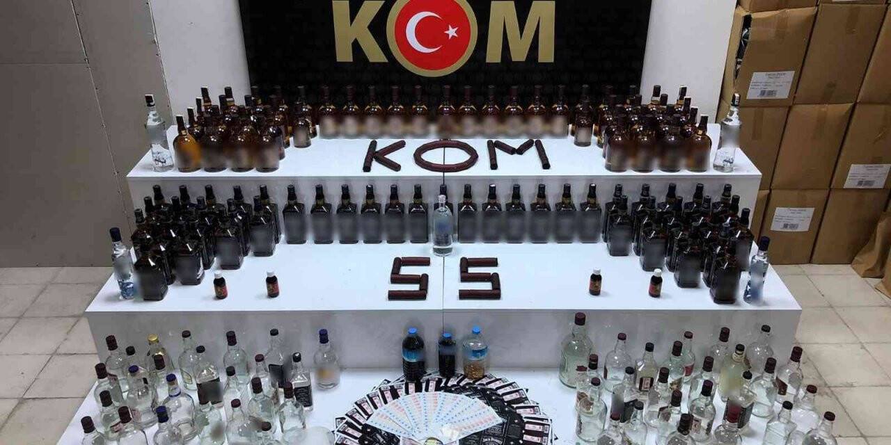 Samsun’da 10 adrese ’sahte içki’ operasyonu: 2 gözaltı