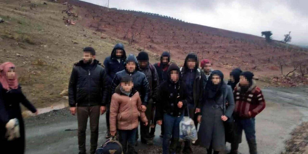 Suriye sınırında 16 göçmen yakalandı
