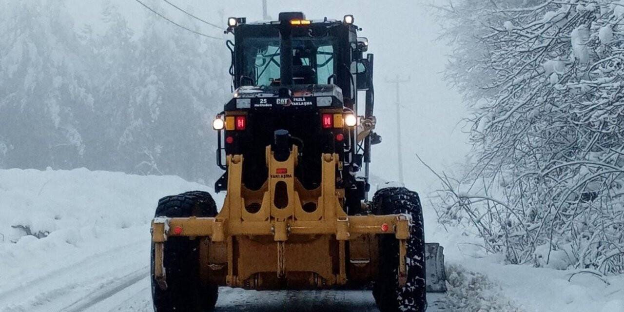 Kestel’de karla mücadele seferberliği