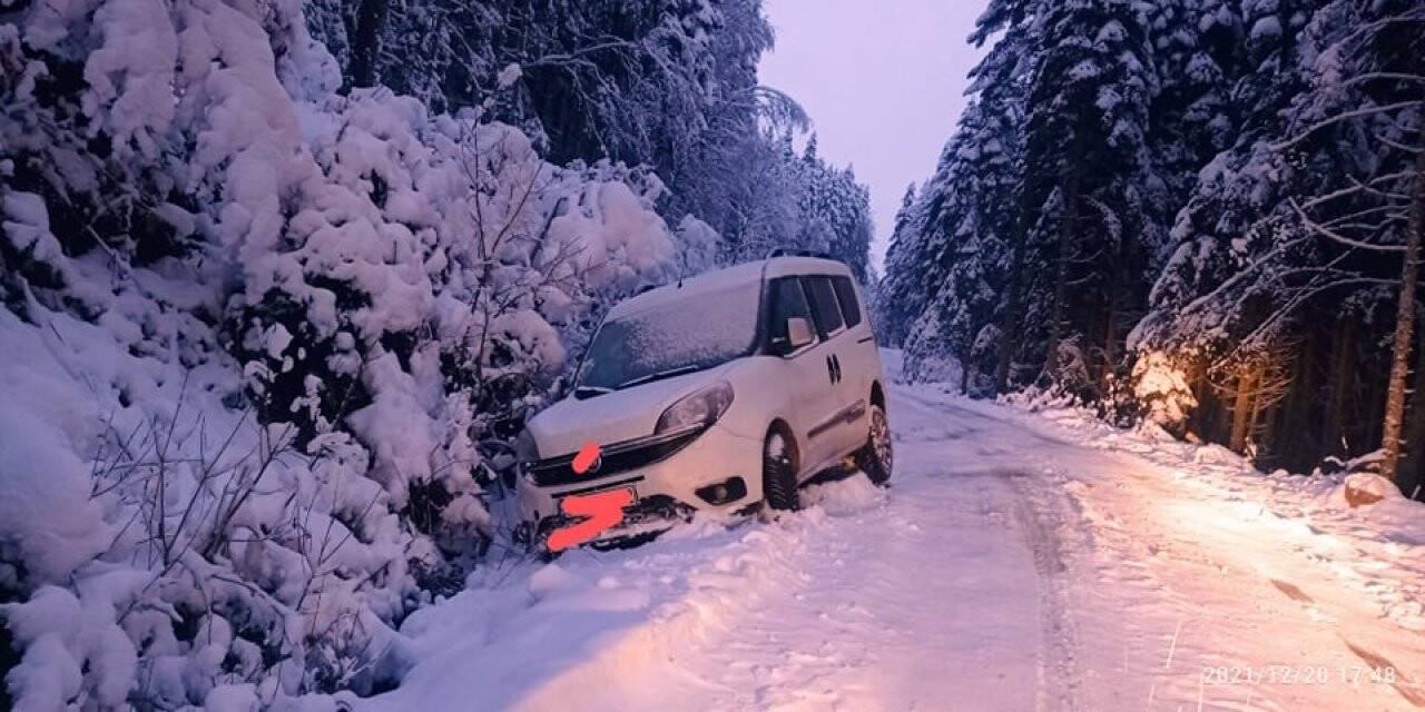 Düzce’nin yüksek kesimlerinde kar kalınlığı 60 santime ulaştı