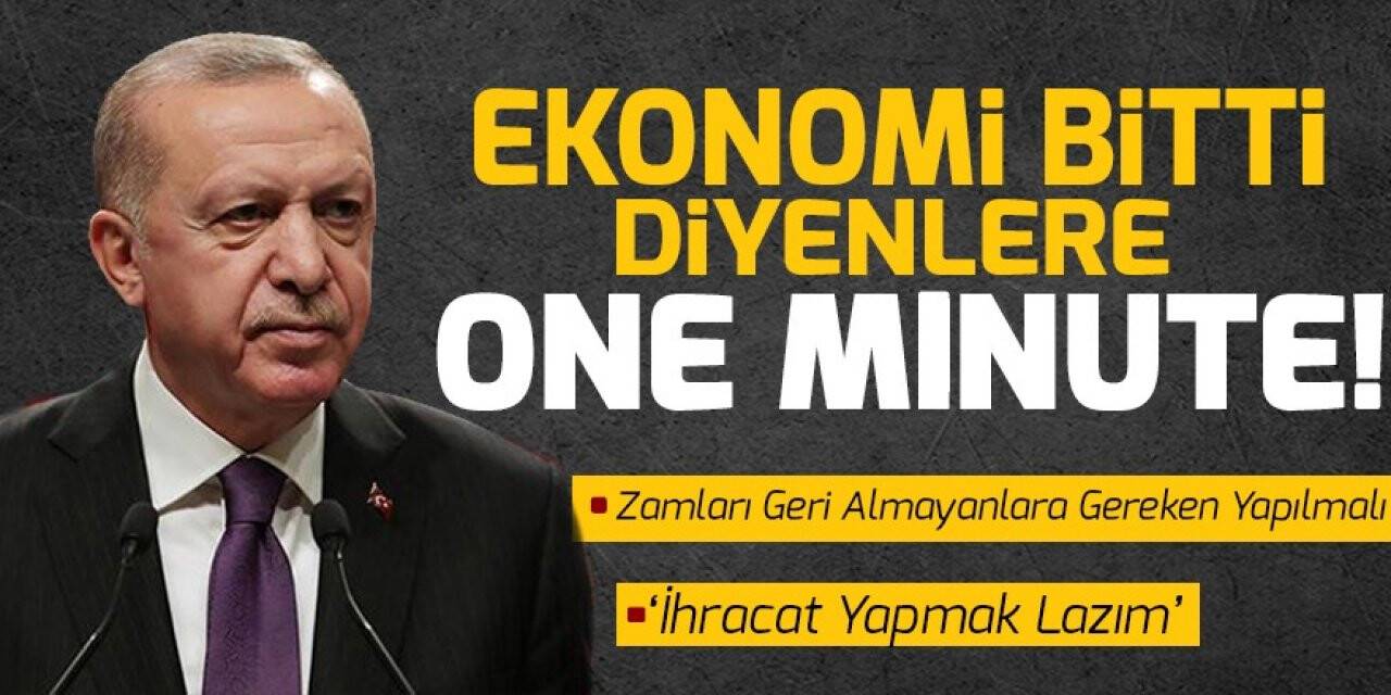 Emrullah Nergiz yazdı: Ekonomi bitti diyenlere one minute!