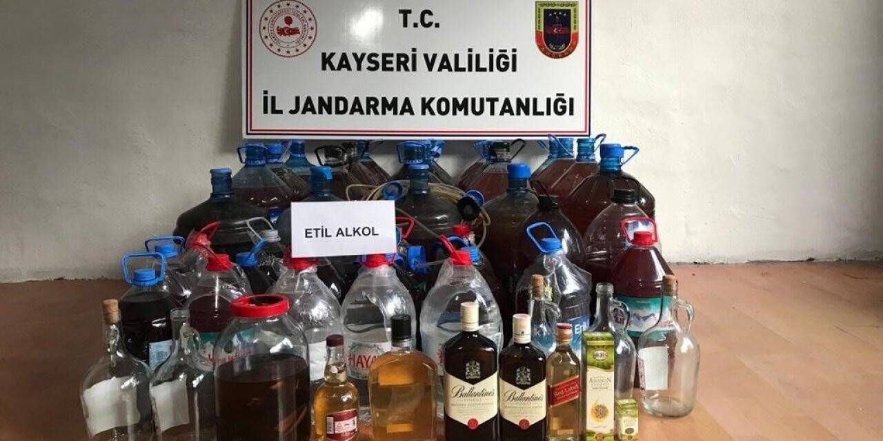 Jandarmadan kaçak içki operasyonu: 1 gözaltı