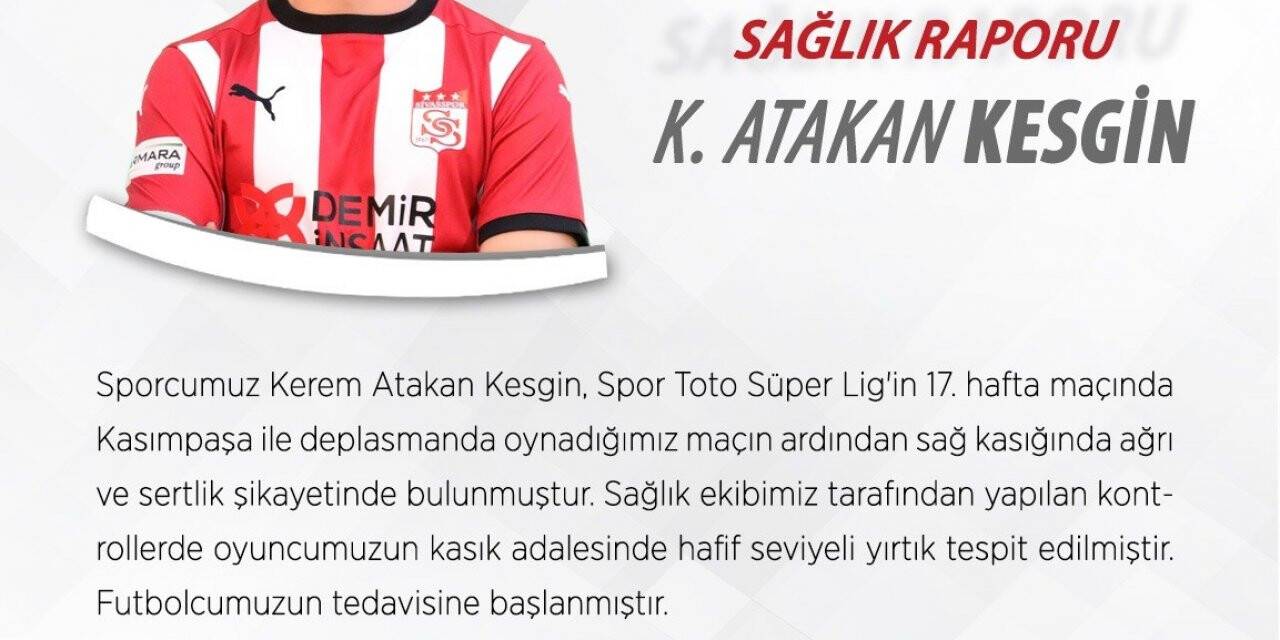 Sivasspor’da Rize maçı öncesi sakatlık şoku!