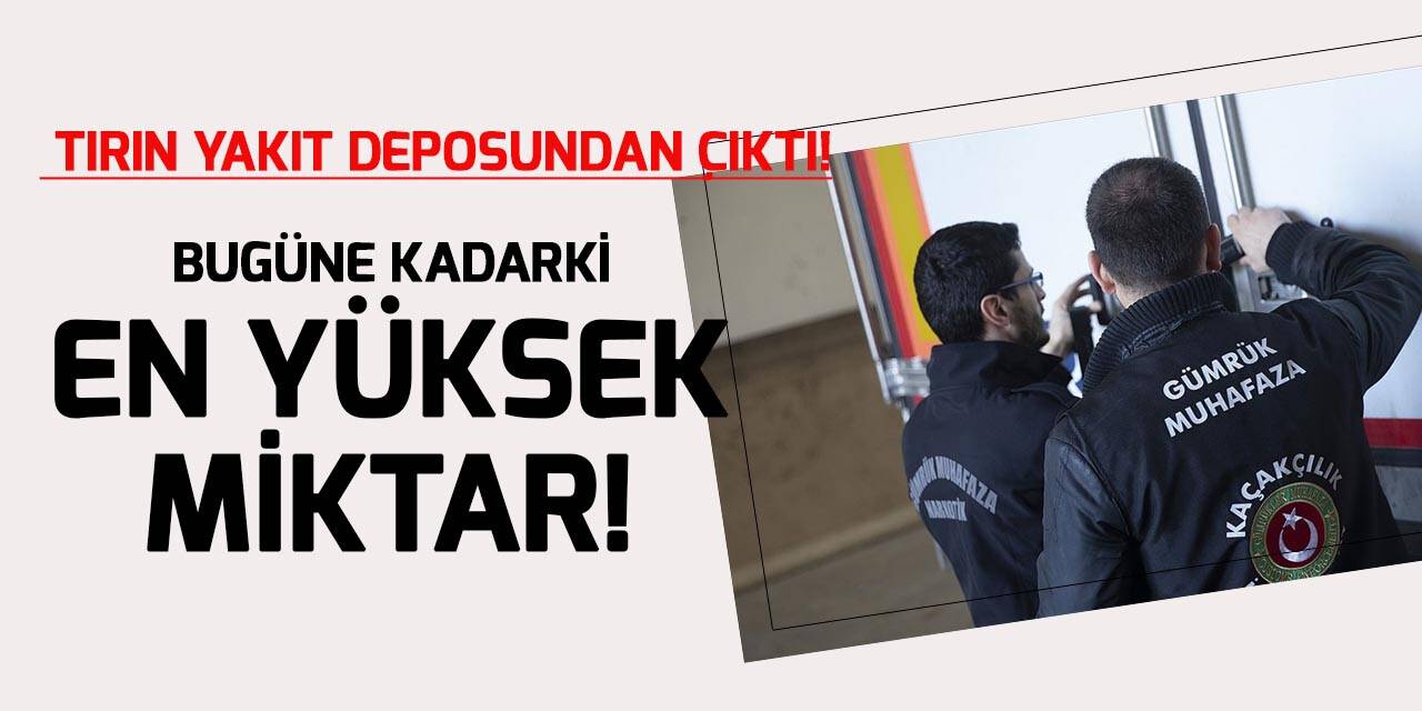 Gürbulak Gümrük Kapısı'nda 'rekor miktarda' uyuşturucu ele geçirildi