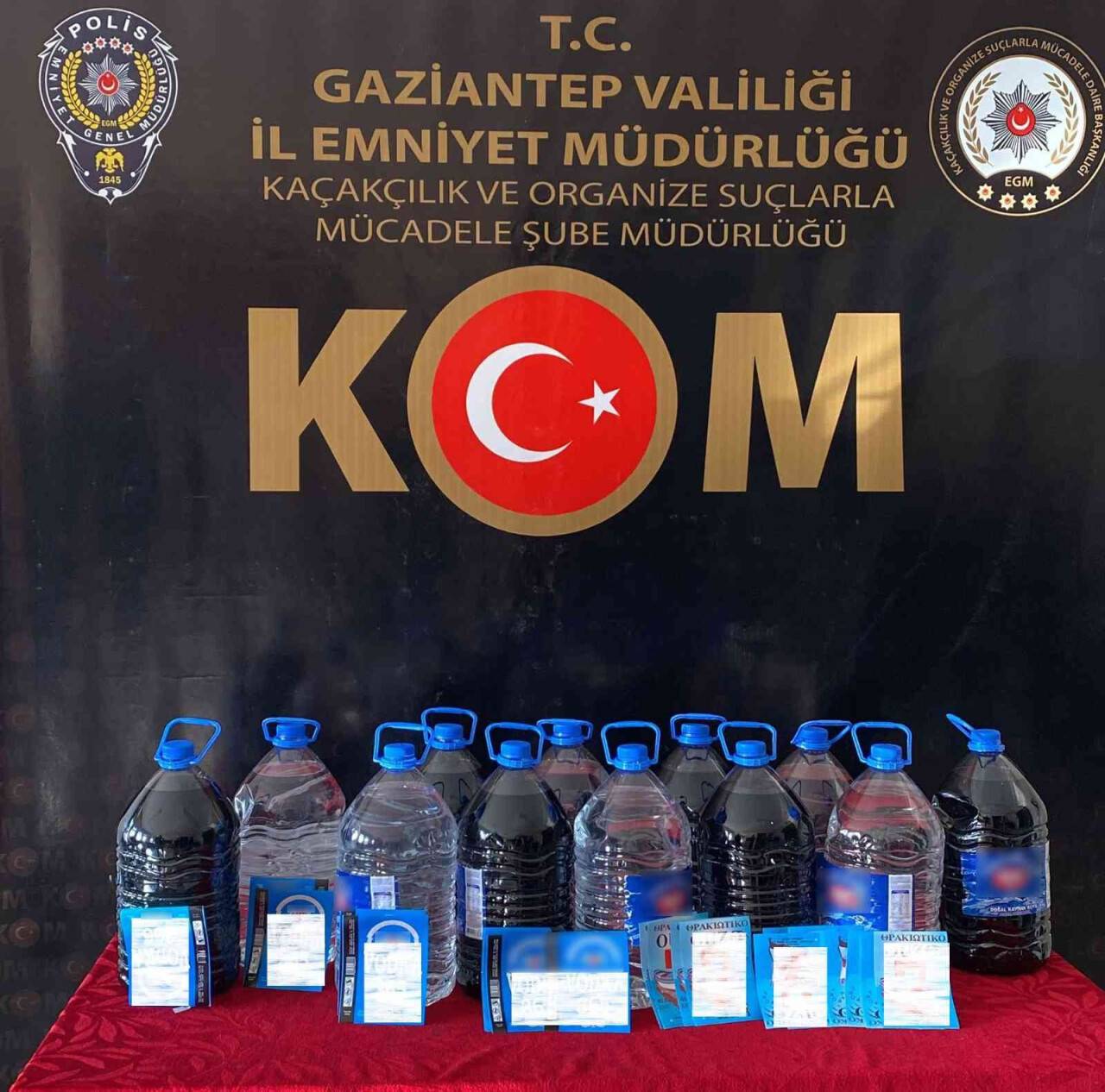 Gaziantep’te kaçak içki operasyonu