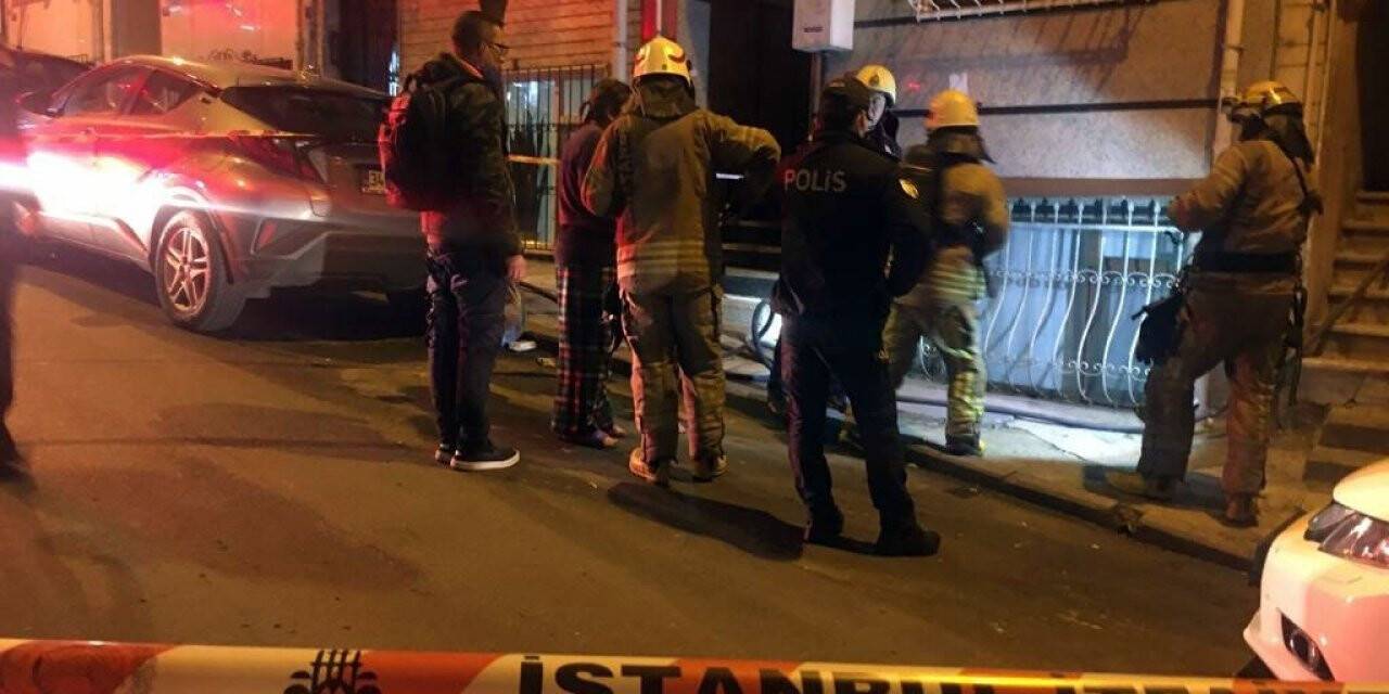 Şişli’de 5 katlı binanın bodrum katındaki dairede yangın