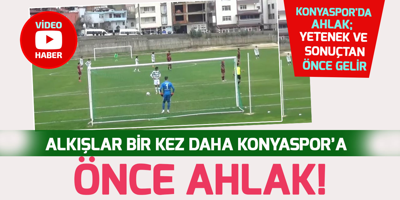 Konyaspor U19 takımından örnek hareket