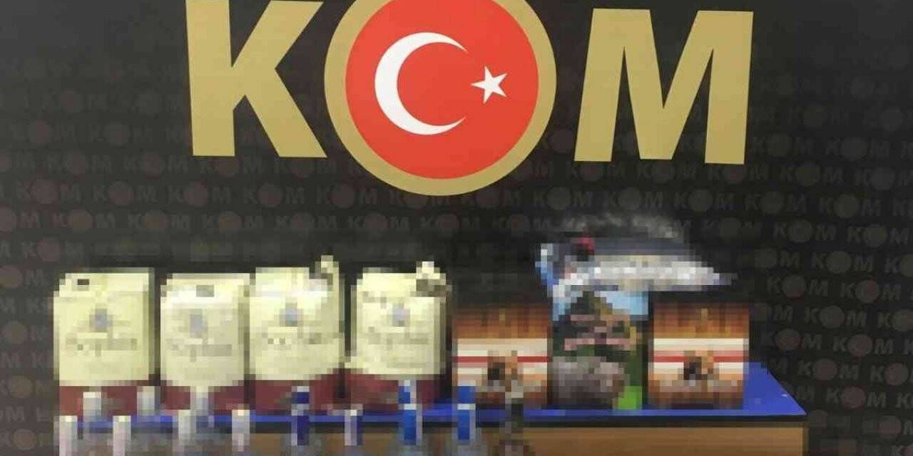 Edirne’de 133 litre sahte alkol ele geçirildi
