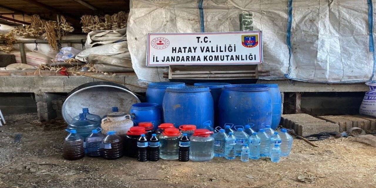 Hatay’da 7 bin litre sahte içki ele geçirildi