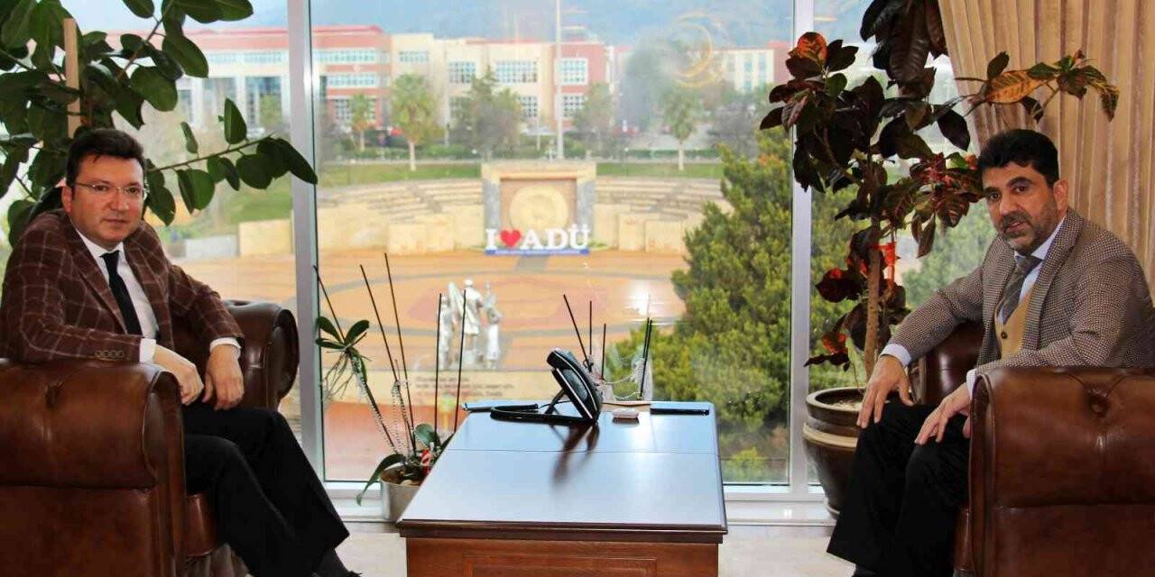 Efeler Kaymakamı Şahin, ADÜ Rektörü Aldemir ile görüştü