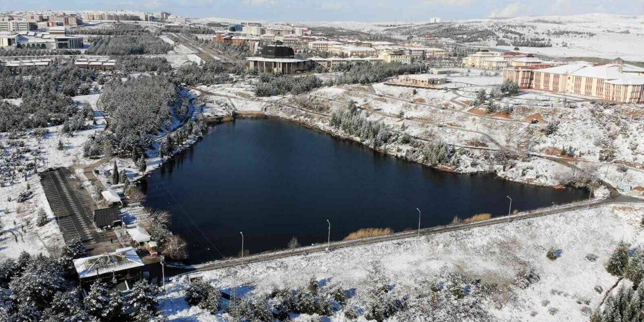 Saklıgöl’de kar güzelliği