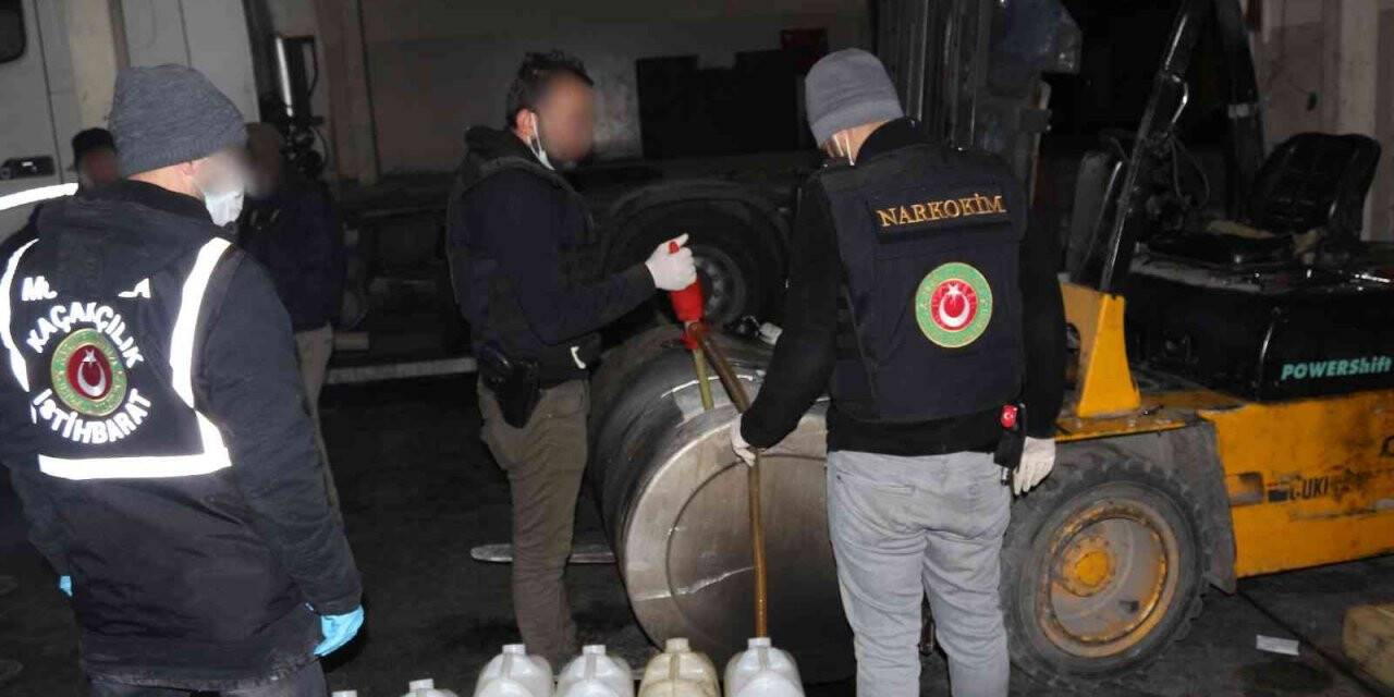 Gürbulak’ta rekor miktarda sıvı uyuşturucu ele geçirildi