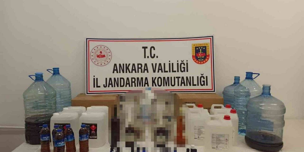 Başkent’te sahte içki operasyonu