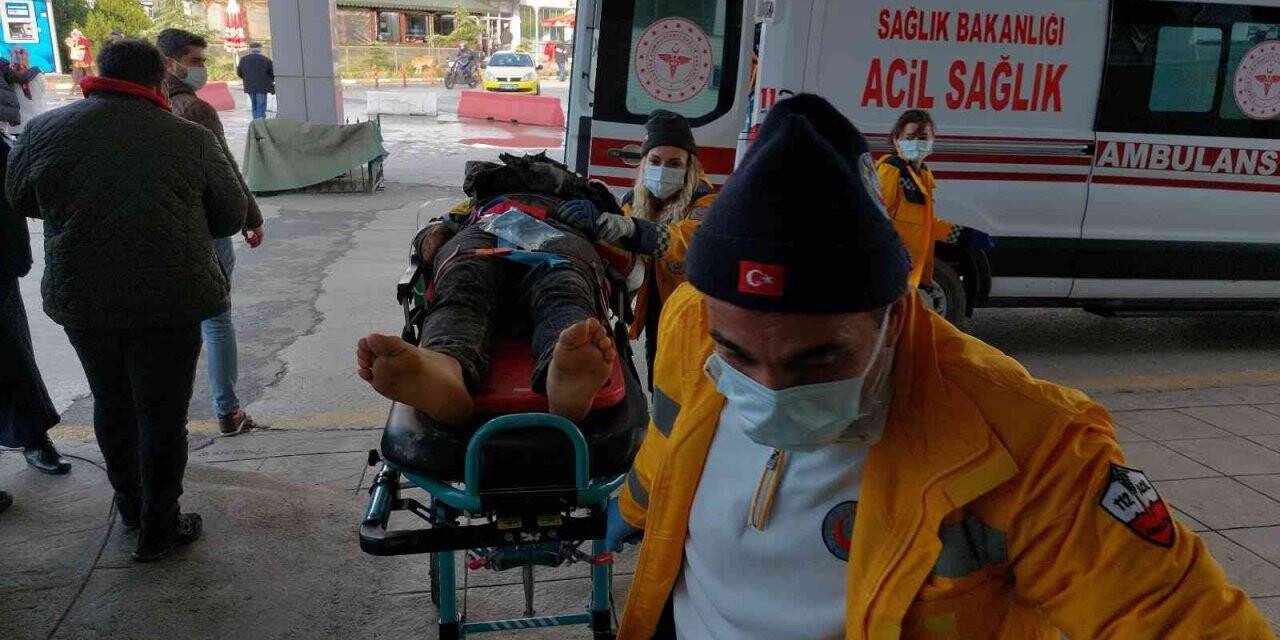 Samsun’da 8 katlı inşaatın çatısından düşen işçi ağır yaralandı