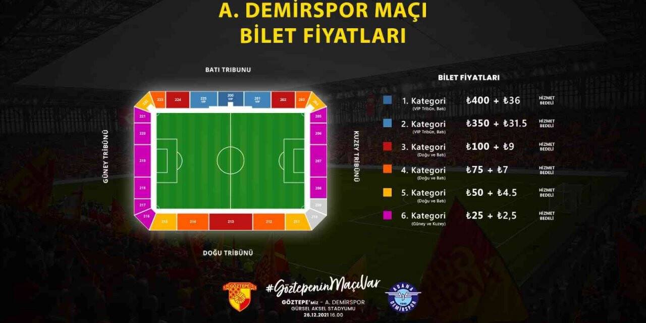 Göztepe - Adana Demirspor maçının biletleri satışa çıkıyor
