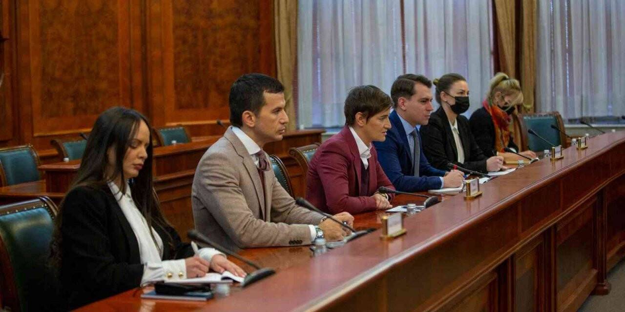 TBMM Başkanı Şentop, Sırbistan Başbakanı Brnabiç ile görüştü