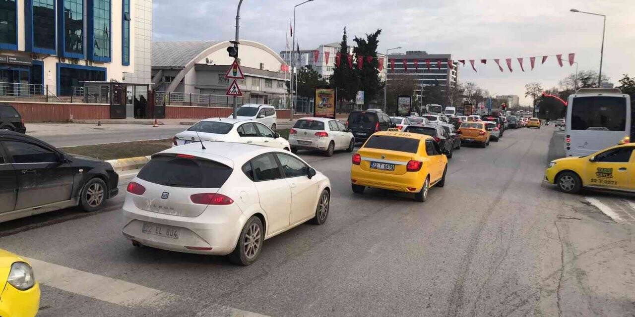 Edirne’de trafiğe kayıtlı araç sayısı arttı
