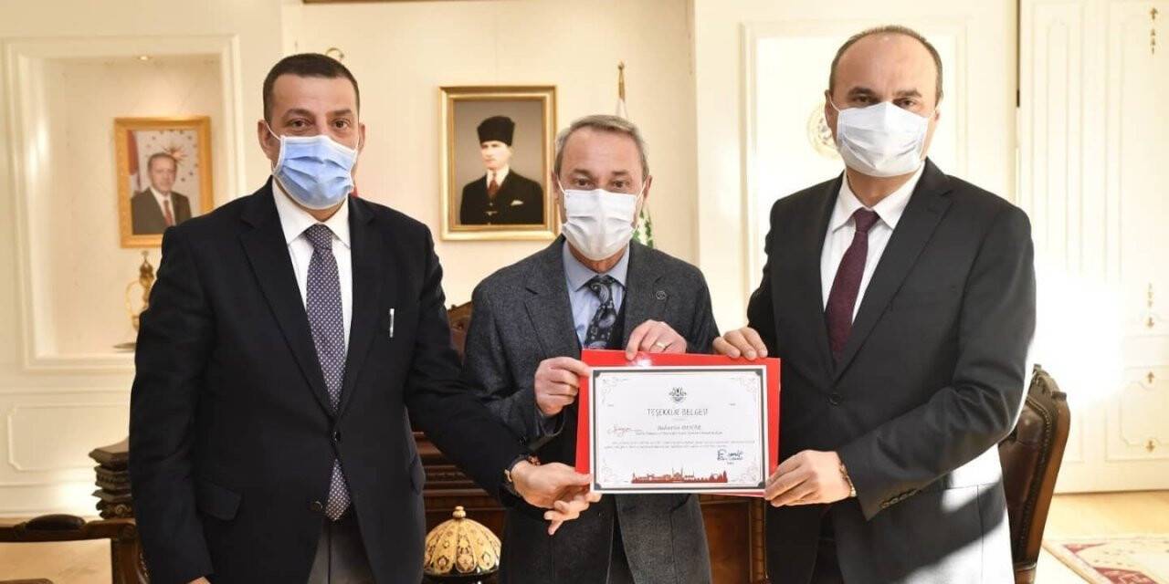 Edirne’nin Turizm Elçisi Dinar’a teşekkür belgesi