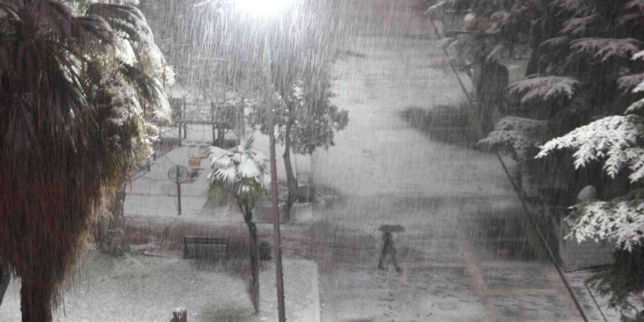 Samsun yoğun kar yağışı