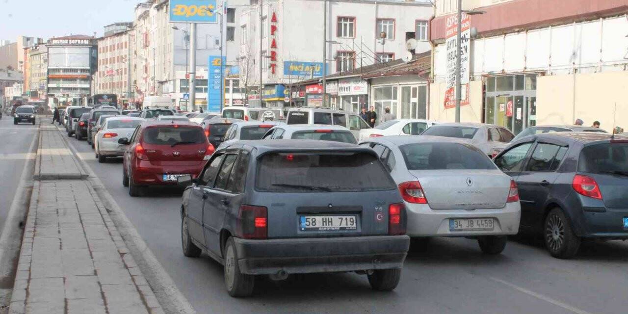 Sivas’ta araç sayısı arttı