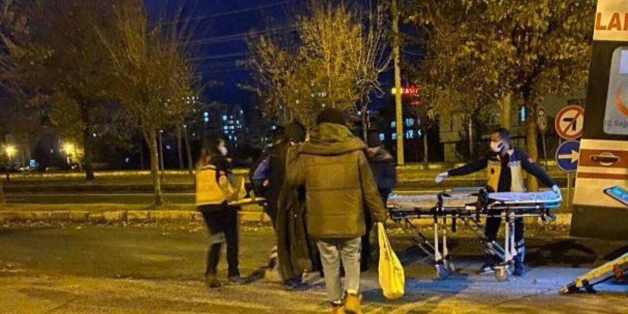 Yüksekten düşen inşaat işçisi yaralandı
