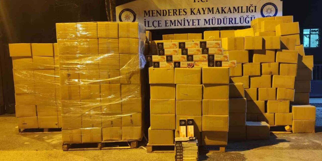 İzmir’de 4 milyon lira değerinde 10 ton kaçak tütün ele geçirildi