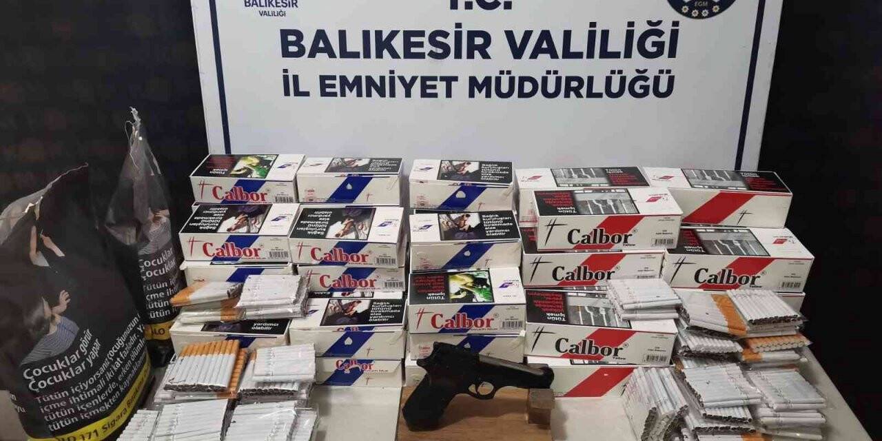 Balıkesir’de kaçak tütün operasyonu