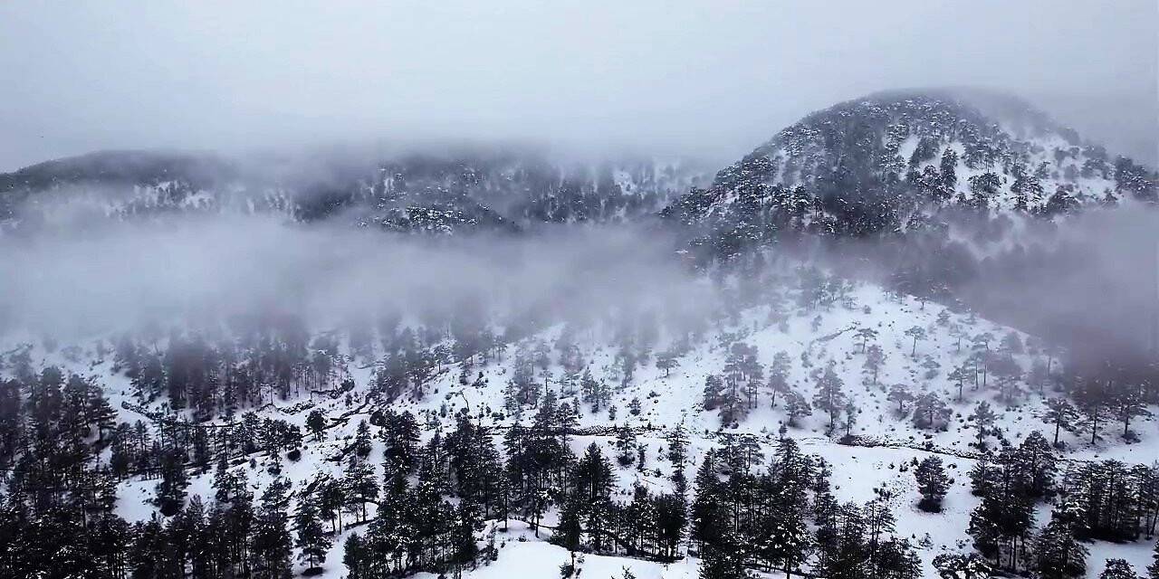 Denizli’nin Sibiryası Çameli’nden kar manzaraları