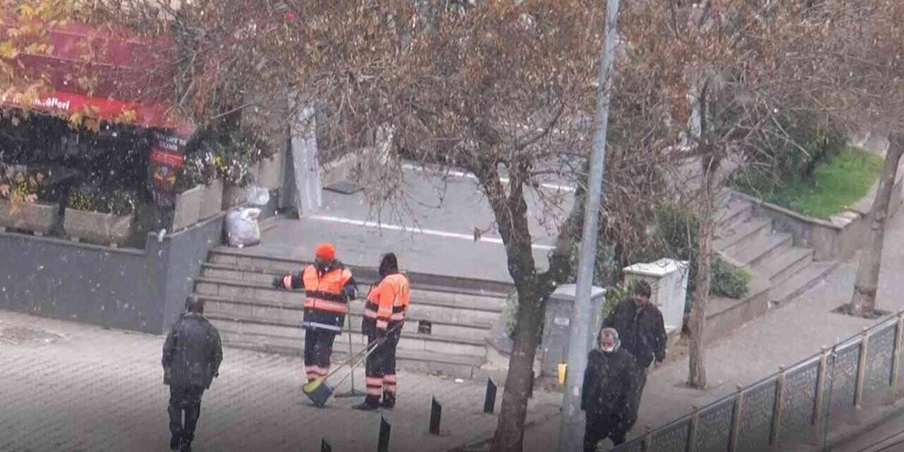 Gaziantep’te mevsimin ilk kar yağışı başladı