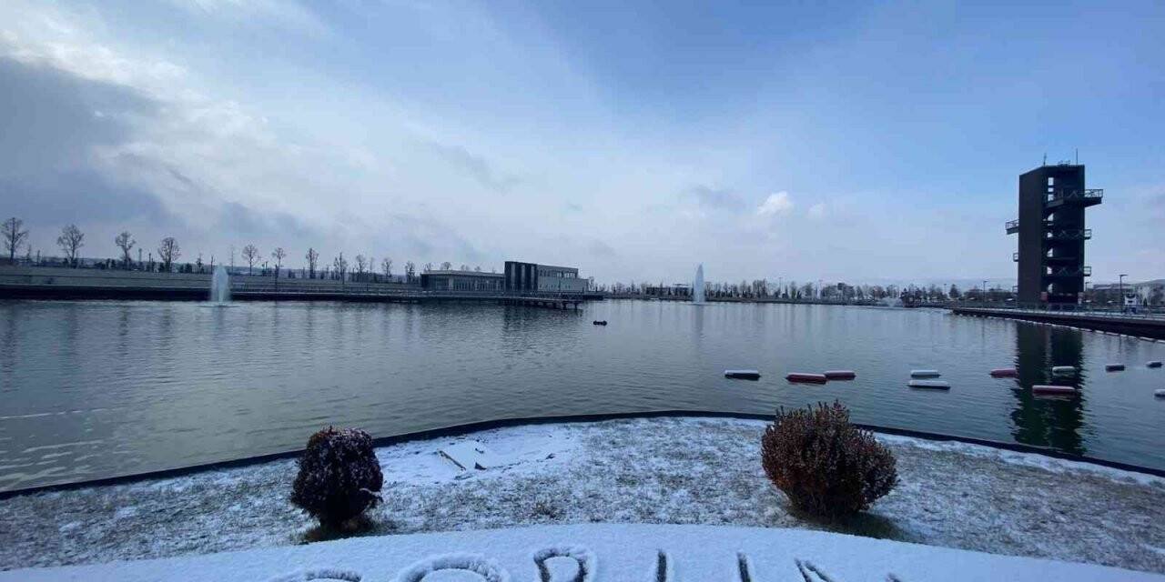 Çorum’da kartpostallık kar manzaraları