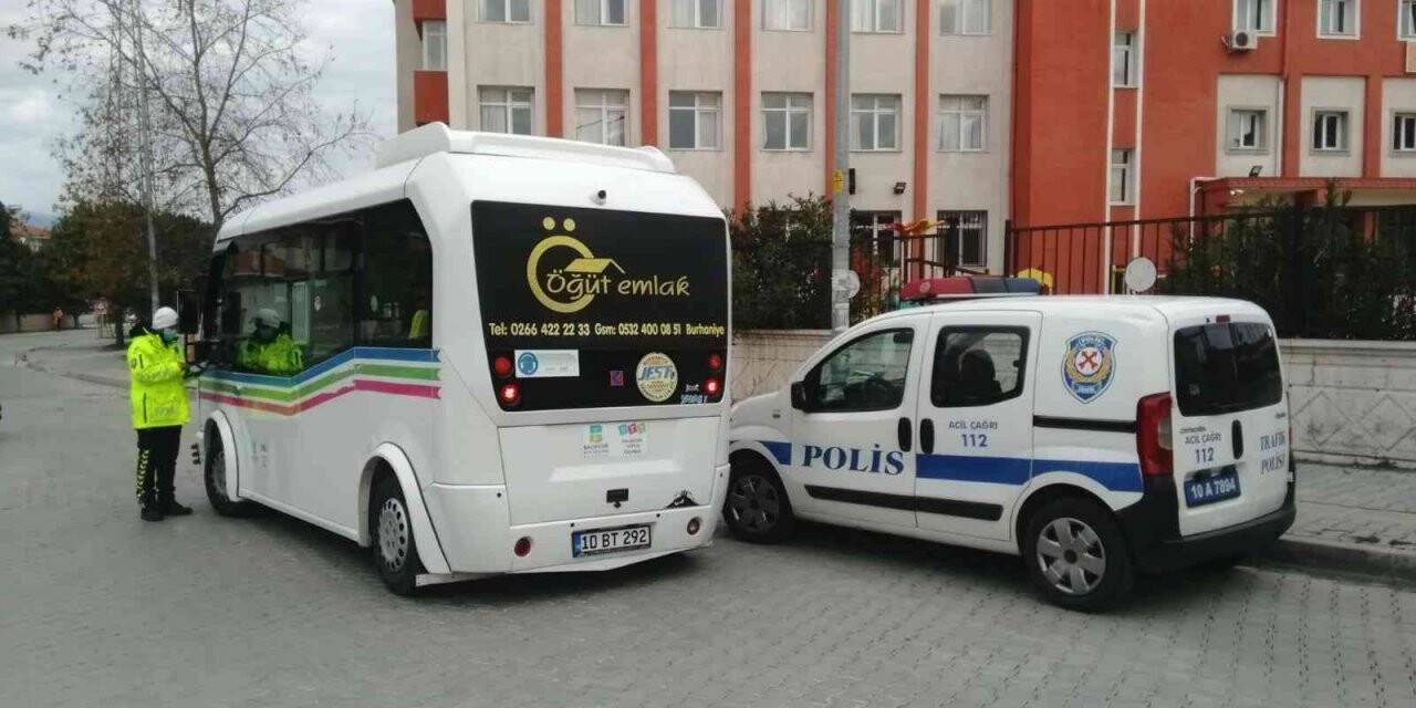 Burhaniye’de kış lastiği denetimi